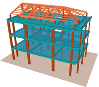 CYPECAD – structures 3D intégrées. Cliquez pour agrandir l'image