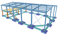 CYPECAD – structures 3D intégrées. Cliquez pour agrandir l'image